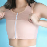 Tomboy Vest, Compression Contrast Plus-size Bra