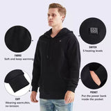 USB Heated Hooded Sweater – Electric Thermal Sweatshirt for Unisex Leisure Wear