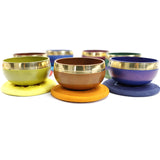 Handmade Colorful Himalaya Bowl, Yoga Meditation, Music Percussion Instrument
