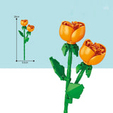 Building Blocks, Flower Decoration Bouquet Rose Assembled Toy