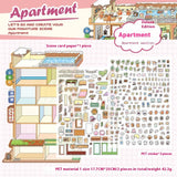 World 3D Miniature Landscape Sticker