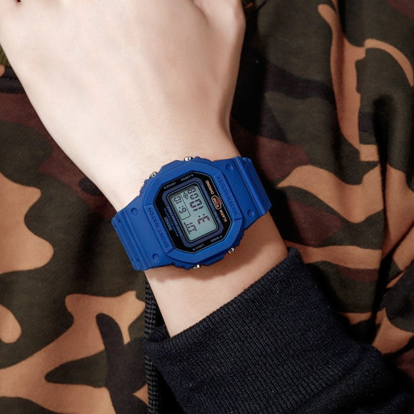 Shockproof Plastic, Digital Electronic Watch