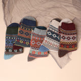 Retro Thick Line Stockings, Autumn and Winter Warm Tibetan Style