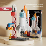 Aerospace Building Blocks, Rocket Ship Model, Small Particles, Children's Assembled Toy Gift