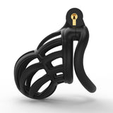 Black Chastity Lock, Breathable Men's Cobra Curve Ring