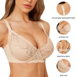 Large Size, Unpadded, Lace Brassiere