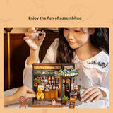 Handmade Cottage DIY Assembling Building Blocks Art House, Miniature Model Toy Gift