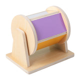 Montessori Sensory Textile Drum with Mirror – Voice Recognition and Auditory Training Toy