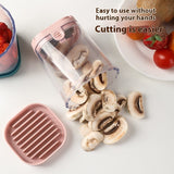 Multi-function Stainless Steel Fruit Slicer Cup for Kitchen Use