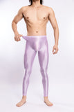 Glossy Silky Bodybuilding Ankle-length Pants for Gyms