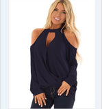 Women's Strapless Buttoned Long-sleeved Halterneck