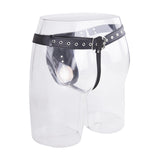 Men's Iron Hoop, Chastity Belt Wear, Leather Underwear
