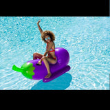 Thickened PVC Inflatable Eggplant Mount Pool Floats