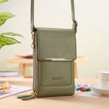 Touch Screen Mobile Phone Bag, Small Crossbody Shoulder Bags, Women's Long Wallet