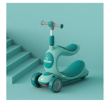 Rideable Three-in-one Anti-rollover Pedal Scooter