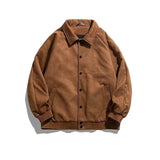 Men's Autumn Winter Suede Bomber Coat, Autumn Top Jacket