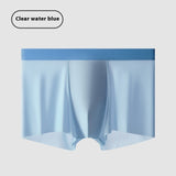 Cool Feeling Ice Silk Men's Underwear, Antibacterial Crotch Boxers (Pack of 2)