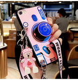 Retro Camera Phone Case with Wrist Strap Lanyard