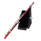 16 Holes Flute C Key White Copper Tube Body Leather Box, Suitable for Beginners Grading Performance