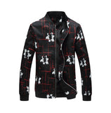 Men’s Plaid Baseball Jacket – Autumn Windbreaker