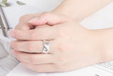 Woven Glossy Wide Face, XX Ring