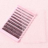 False Eyelash Set with Single Cluster, Natural Eyelashes