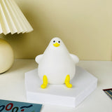 Warm Lovely Cute Cartoon Silicone Sea Gull Night Light with USB, Charging Christmas Gifts, Kids and Girls' Room Bedside Sleeping Lamp