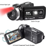 HD WiFi Digital Camera with Touch Screen – Handheld Automatic Shooting Camera