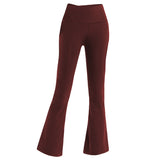 Female Bell-bottom Pants, High Waist, Tight Sports Yoga Trousers