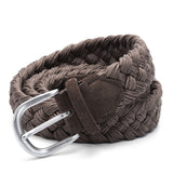 Woven Cotton Rope Belt – Casual Waxed Cord Design with Metal Buckle