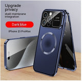 Double-sided Magnetic Glass Phone Case, Full Protection Cover