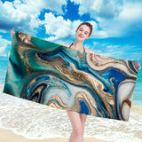 Printed Microfiber Beach Towel – Lightweight Quick-dry Sweat Wipe, Travel & Swimming Accessory