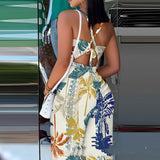 Printing Gallus Siamese Suit for Women