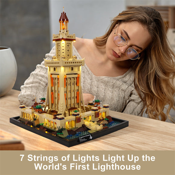 LED Building Block, Lighthouse Puzzle Toy Model