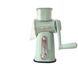 Hand-cranked Drum Shredder & Slicer, Multi-functional Manual Vegetable Cutter for Home Kitchen