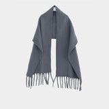 Solid Color Warm Shawl – Polyester Fabric Neck Wrap