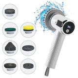 Multifunctional Smart Display Electric Cleaning Brush, Wireless Kitchen Sink Waterproof Electric Pot Brush Cleaning Tool