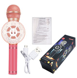 Upgrade Version LED Glowing Wireless Bluetooth Microphone with Light