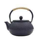 Cast Iron Peony Boiling Teapot, Pig Iron Teapot, Uncoated Tea Set