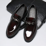Horse Street Buckle Gommino – Men's Polished Japanese Leather Shoes