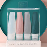 Travel Shampoo & Shower Gel Split Bottle Refillable Empty Bottle Set