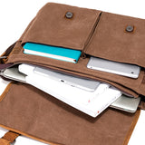 Genuine Leather Briefcase for Men – Classic Horse Leather Office Laptop Bag