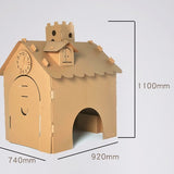 Creative Handmade DIY Parent-child Color Puzzle Toy House