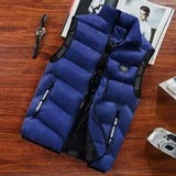 Men's Outdoor Wear Vest, Down Cotton Plus Size Jacket