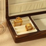 Women's 18K Faux Gold, Stainless Steel Ring