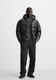 Autumn and Winter Down Black Warm Simple and Comfortable Hooded Short Coat