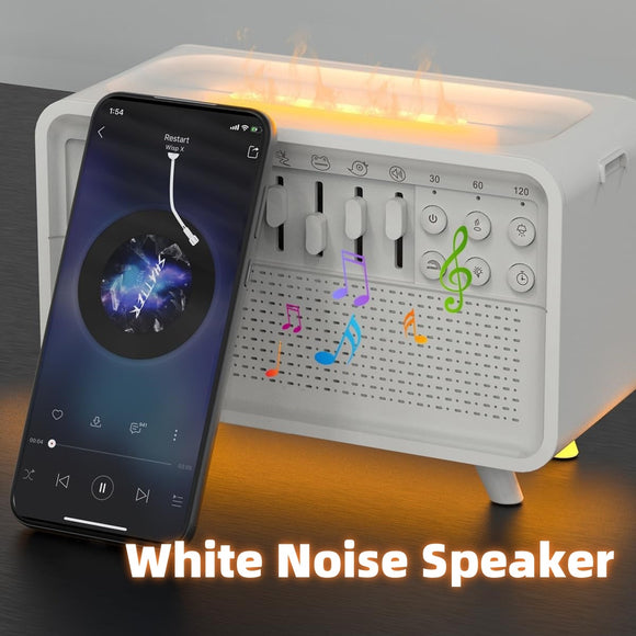 3 in 1 Bluetooth Speaker Night Noise Humidifier, All-in-one Machine Free Combination of 8 Group Nature Sound