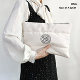 New Camellia Classic Style, Hand-held, Good-looking Portable Cosmetic Bag