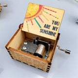 Antique Carved Wooden Hand Crank, Spirited Away Music Box, Christmas Gifts Birthday Gifts, Party Decoration