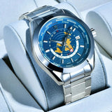 Men's Multifunctional Mechanical, GMT Dual Time Zone, Luminous Waterproof Watch